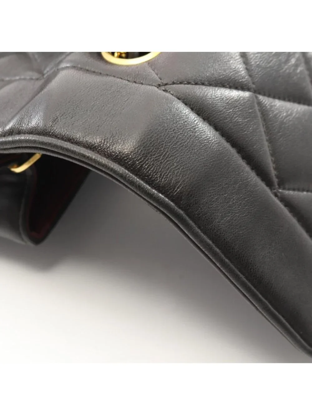 Chanel Shoulder Bag Quilted Diana Flap Black Lambskin Chain